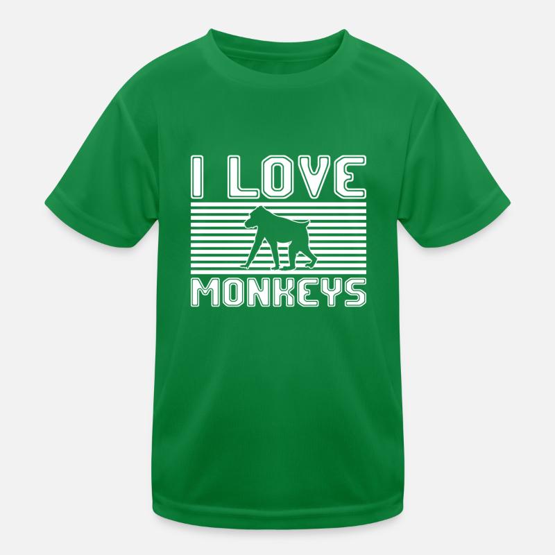 J’adore les singes T-shirt sport Enfant