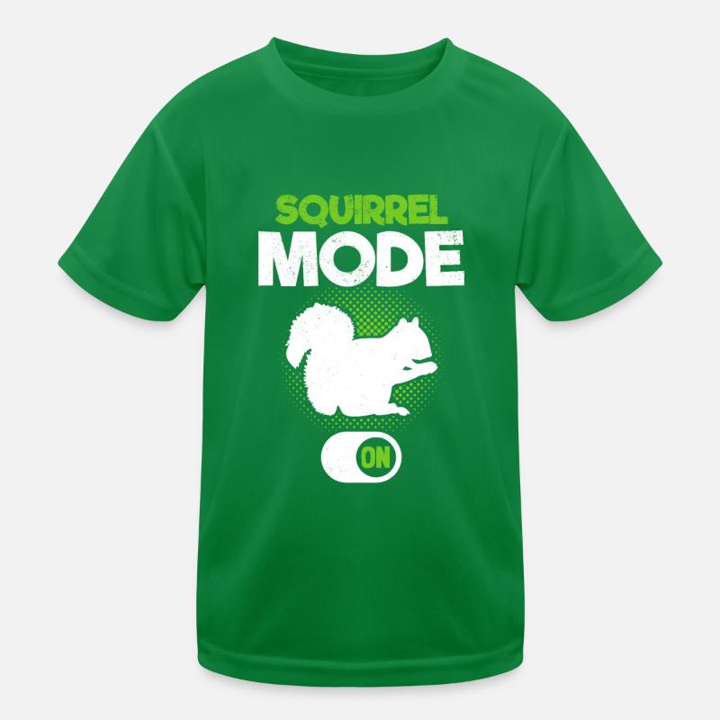 Eichhörnchen-Modus auf Eichhörnchen, lustiges Kinder Funktions-T-Shirt