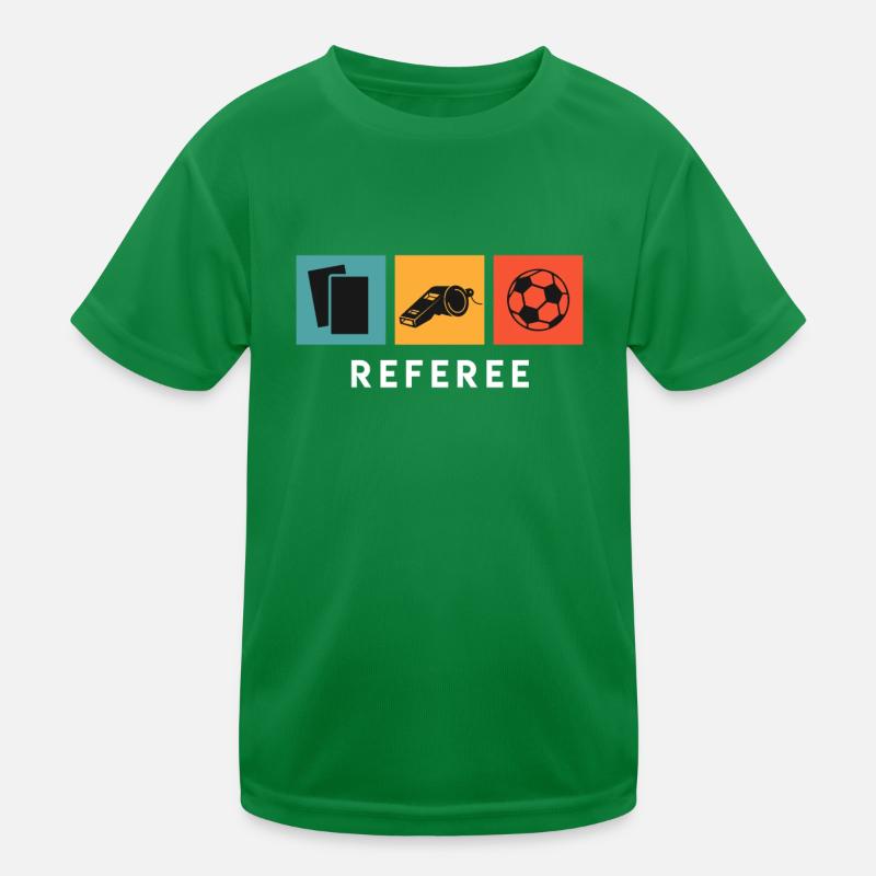 Vintage Referee Kids Functional T-Shirt