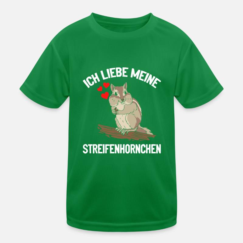 Ich liebe meine Streifenhörnchen Eichhörnchen Kinder Funktions-T-Shirt