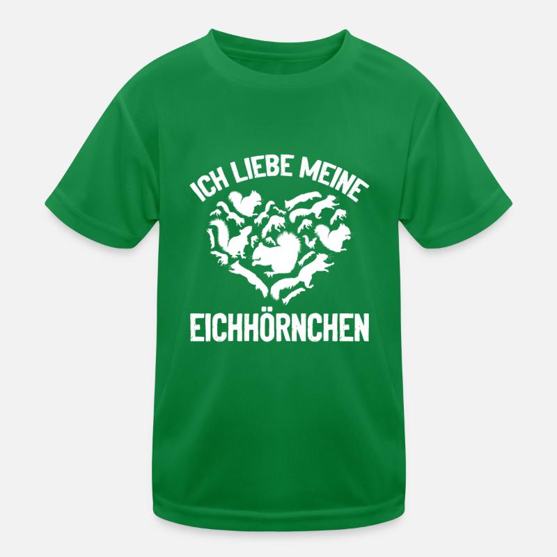 Ich liebe meine Eichhörnchen Freunde Eichhörnchen Kinder Funktions-T-Shirt