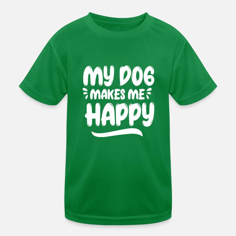 Mon chien me rend heureux T-shirt sport Enfant