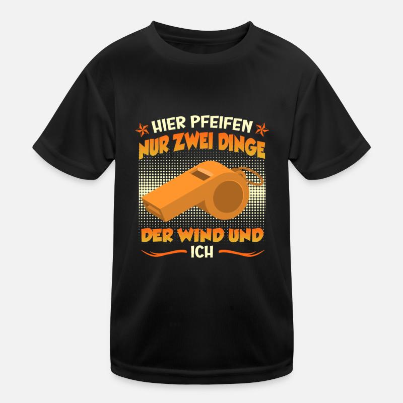 Hier pfeift nur meine Pfeife und der Wind Kinder Funktions-T-Shirt