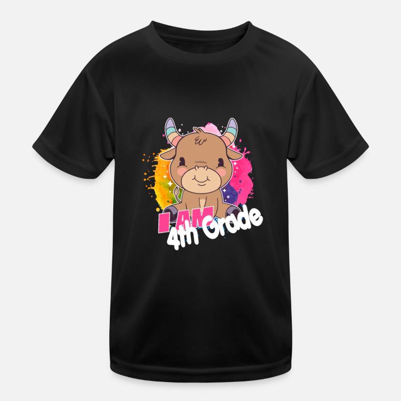 Endlich 4. Klasse, Viertklässler Kinder Funktions-T-Shirt