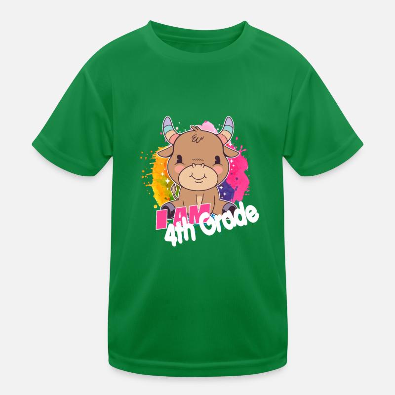 Endlich 4. Klasse, Viertklässler Kinder Funktions-T-Shirt