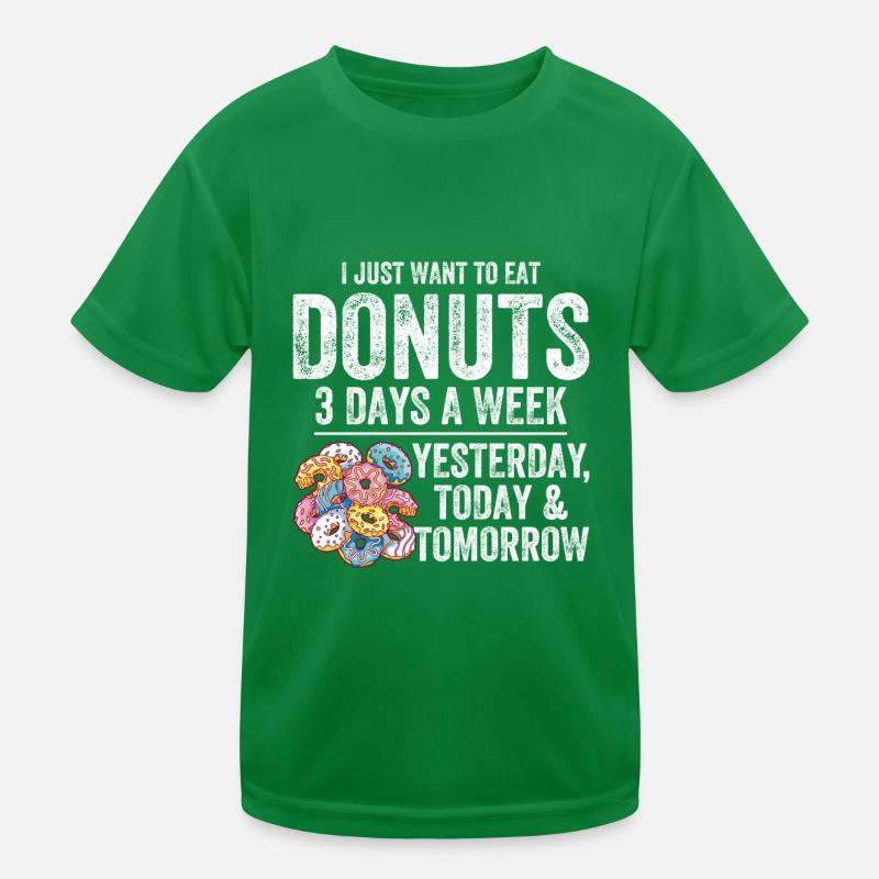 Donut Lover Kids Functional T-Shirt
