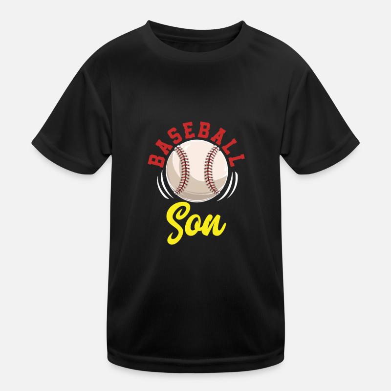 Baseball Son Kids Functional T-Shirt
