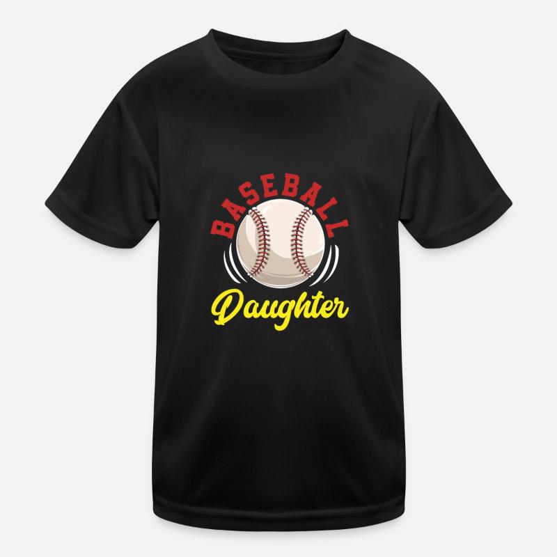 Baseball Tochter Kinder Funktions-T-Shirt