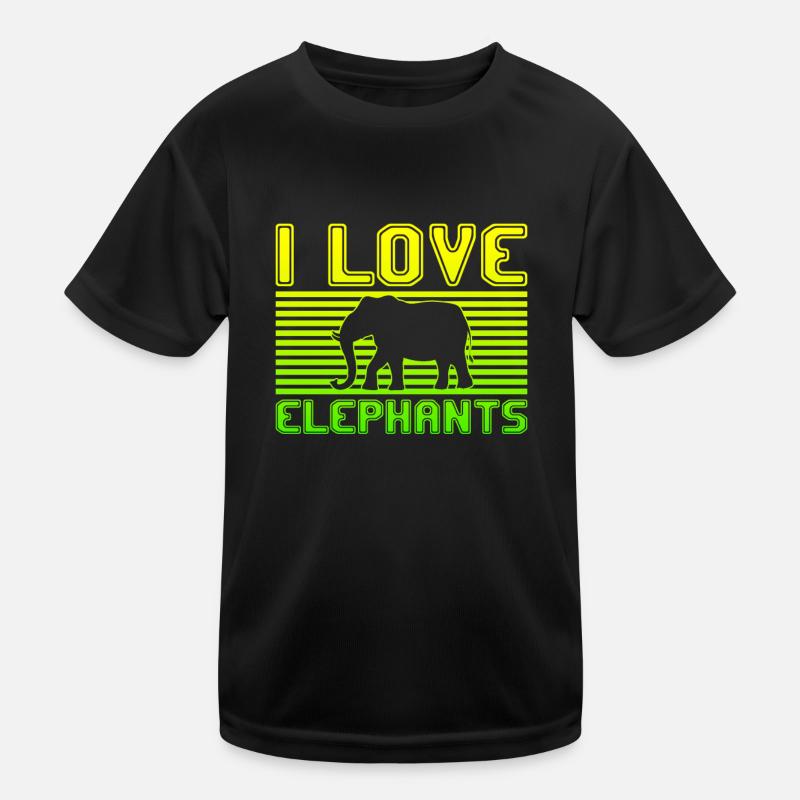I love elephants Kinder Funktions-T-Shirt