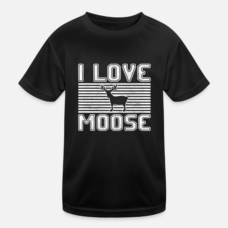I love moose Kinder Funktions-T-Shirt