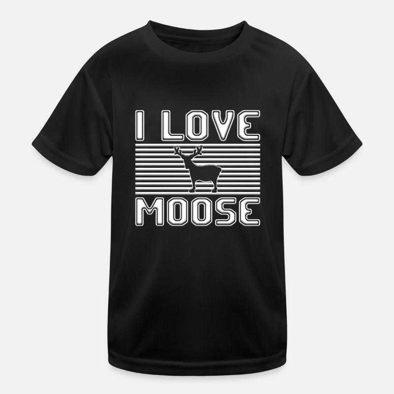 I love moose Kinder Funktions-T-Shirt