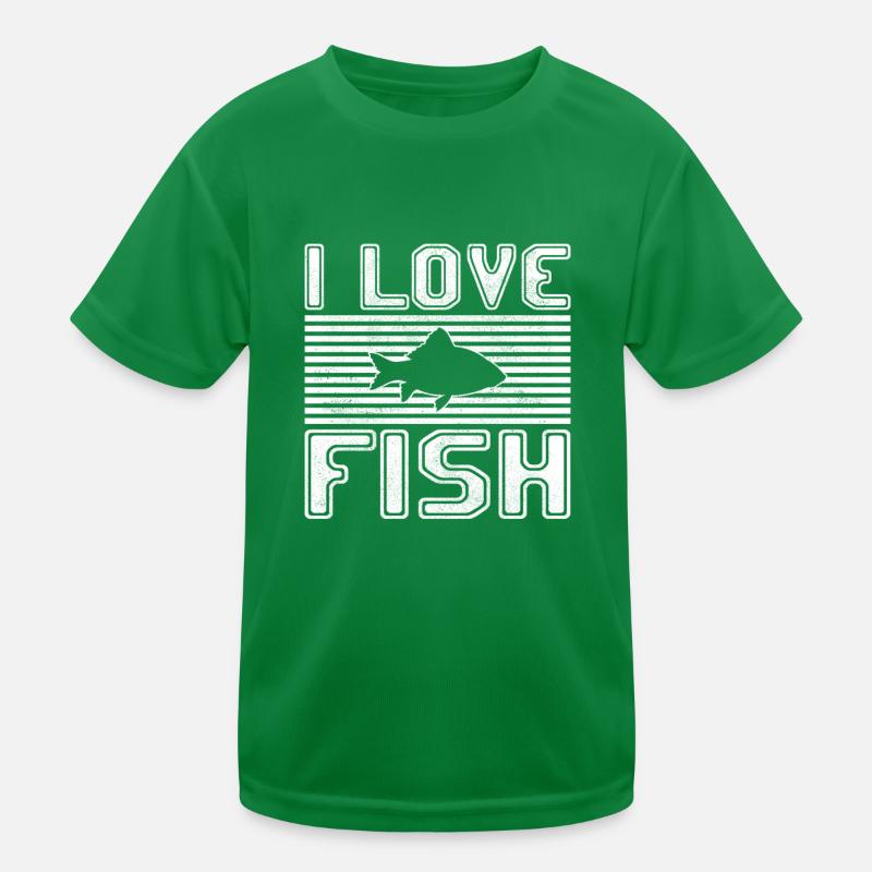 I love fish Kinder Funktions-T-Shirt