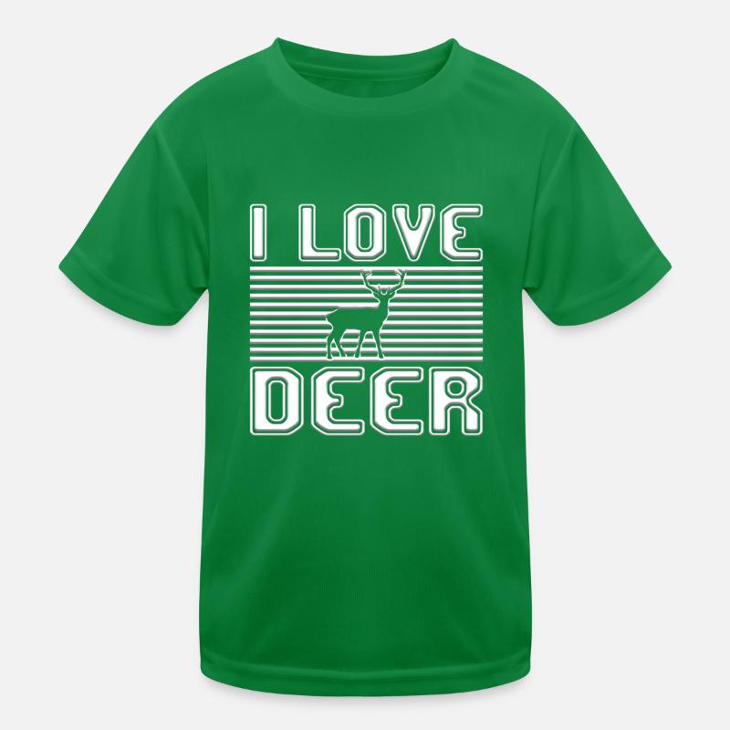I love deer Kinder Funktions-T-Shirt