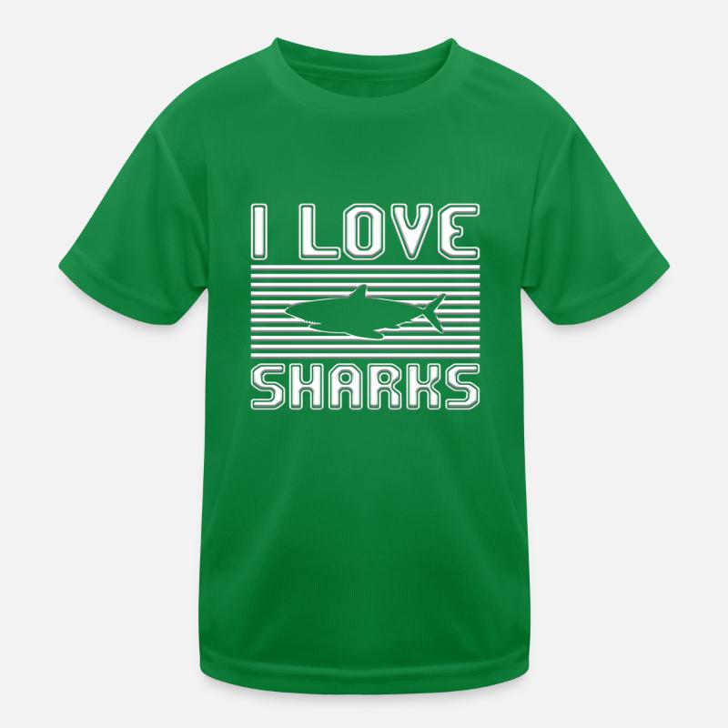 J’adore les requins T-shirt sport Enfant