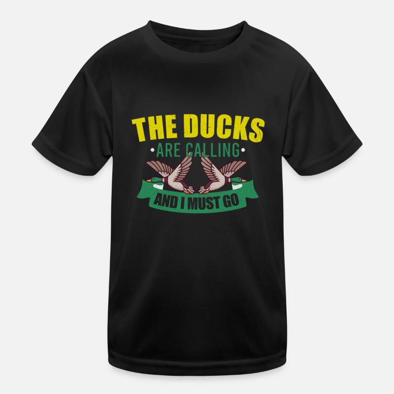 Entenjagd Entenjäger Vogeljagd Kinder Funktions-T-Shirt