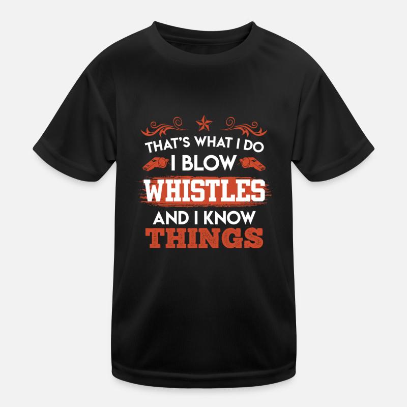Referee whistle & know things Kids Functional T-Shirt