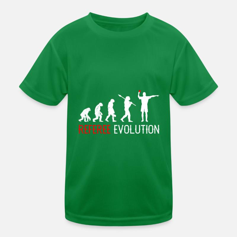 Schiedsrichter Evolution Schiri Kinder Funktions-T-Shirt