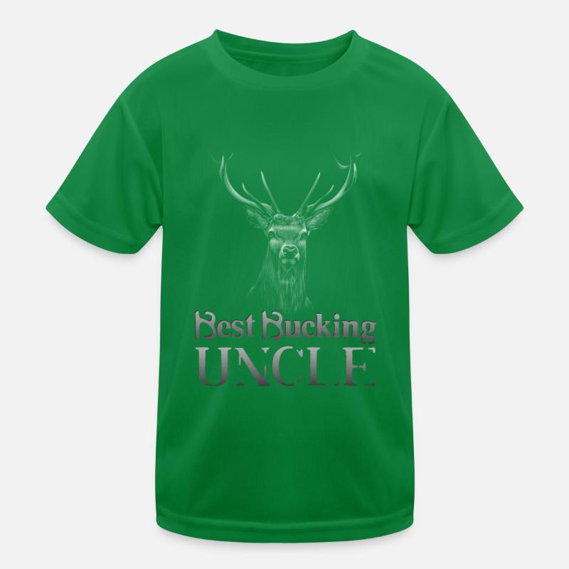 Buck Deer Hunting Hunter Uncle Kinder Funktions-T-Shirt