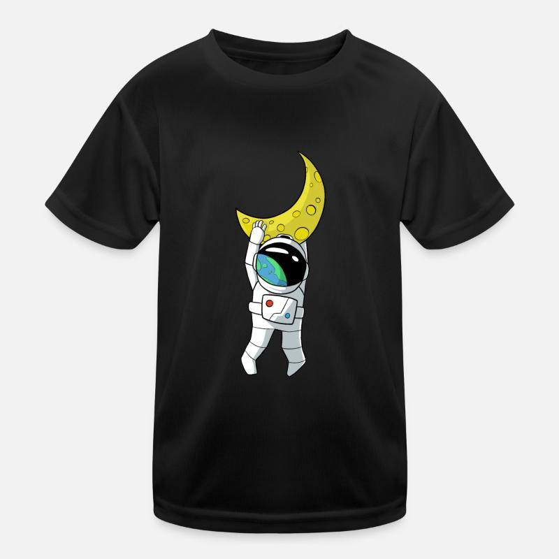 Drôle d’astronaute accroché à la lune T-shirt sport Enfant