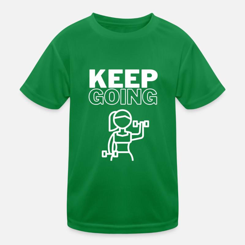 Keep Going Kinder Funktions-T-Shirt