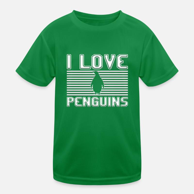 I love penguins Kids Functional T-Shirt