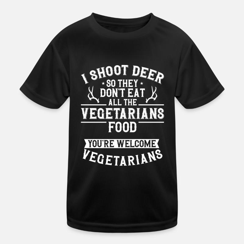 Buck Deer Hunting Hunter Kids Functional T-Shirt