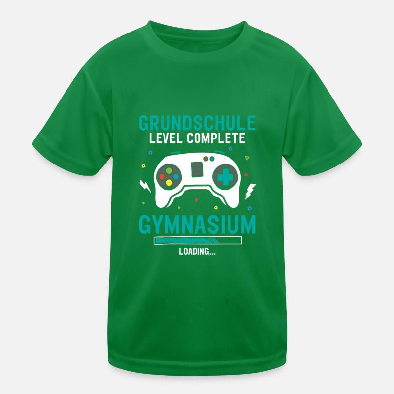 Grundschule Level Complete Gymnasium Loading Kinder Funktions-T-Shirt