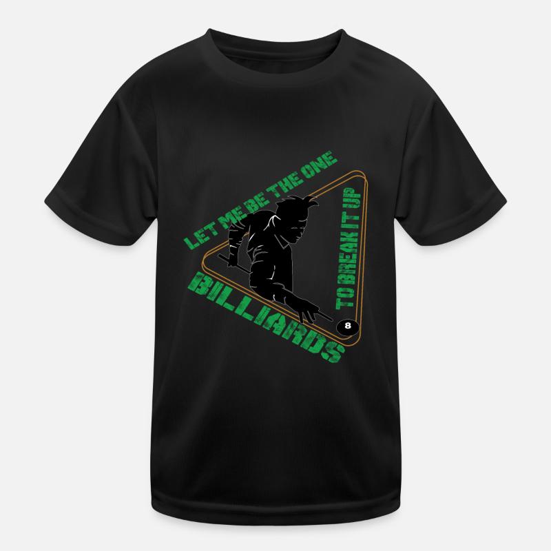 Billiards Billiards Ball Billiard Triangle Kö Kids Functional T-Shirt