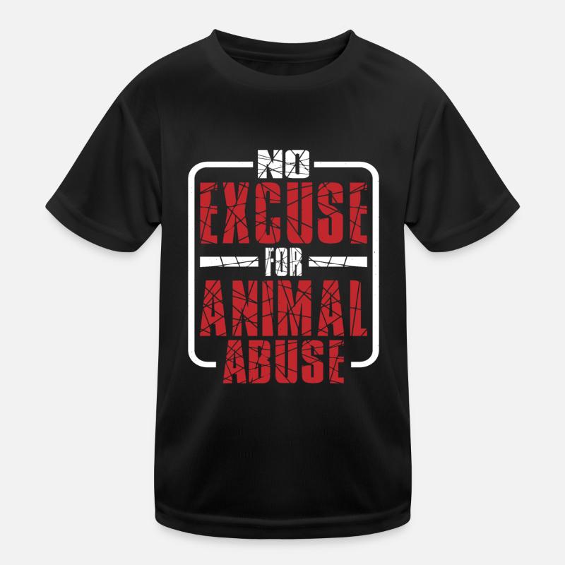 Aucune excuse pour la maltraitance animale 5 T-shirt sport Enfant