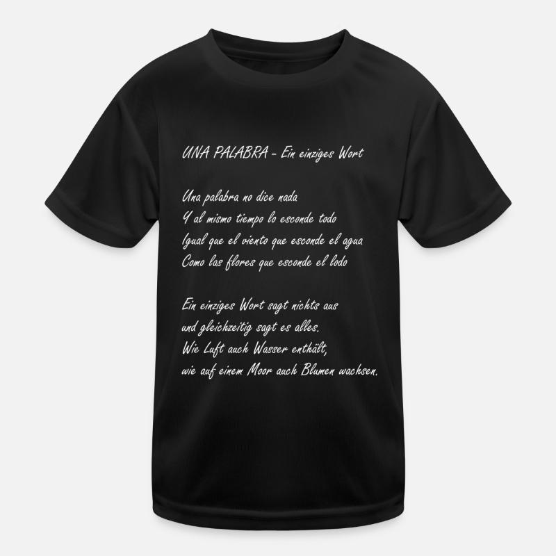 A single word Kids Functional T-Shirt