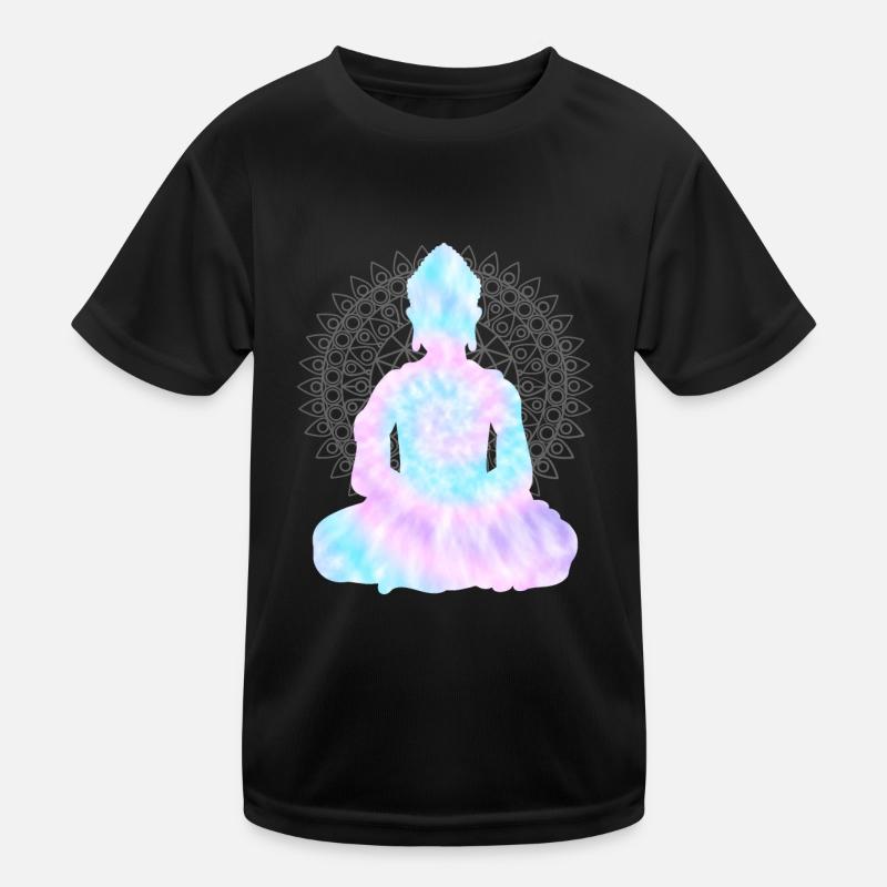 Buddha TieDye Kinder Funktions-T-Shirt