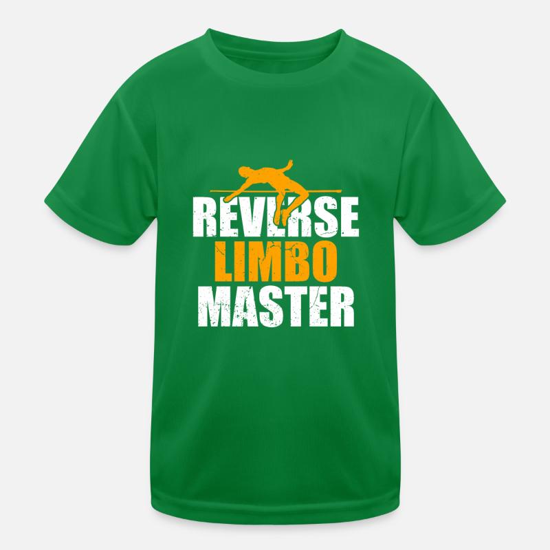 Backward Limbo Master Pole Vault Kids Functional T-Shirt