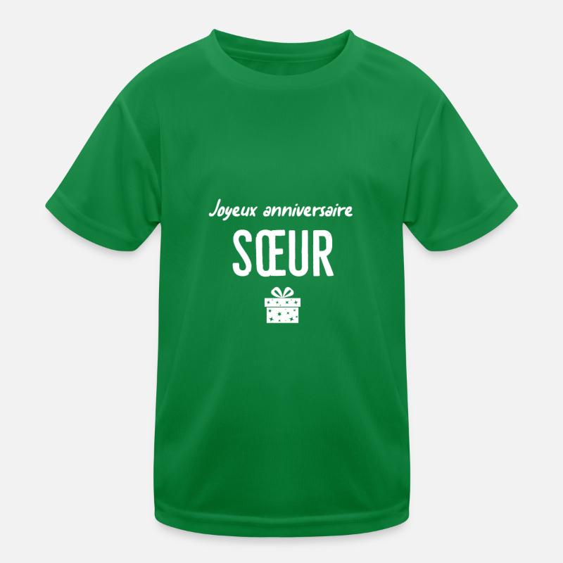 Joyeux anniversaire sœur T-shirt sport Enfant