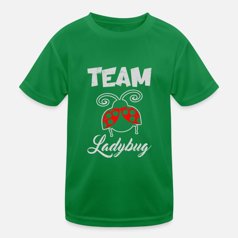 Team Ladybug Science Students Entomologist Kids Functional T-Shirt
