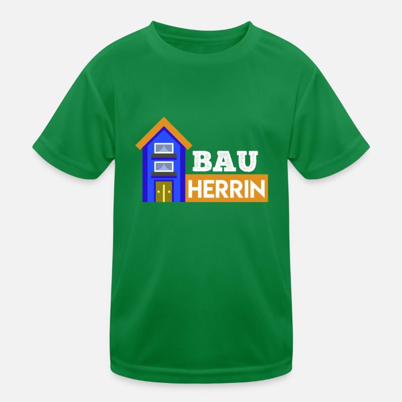Bauherrin Eigenheim Hausbauer Kinder Funktions-T-Shirt
