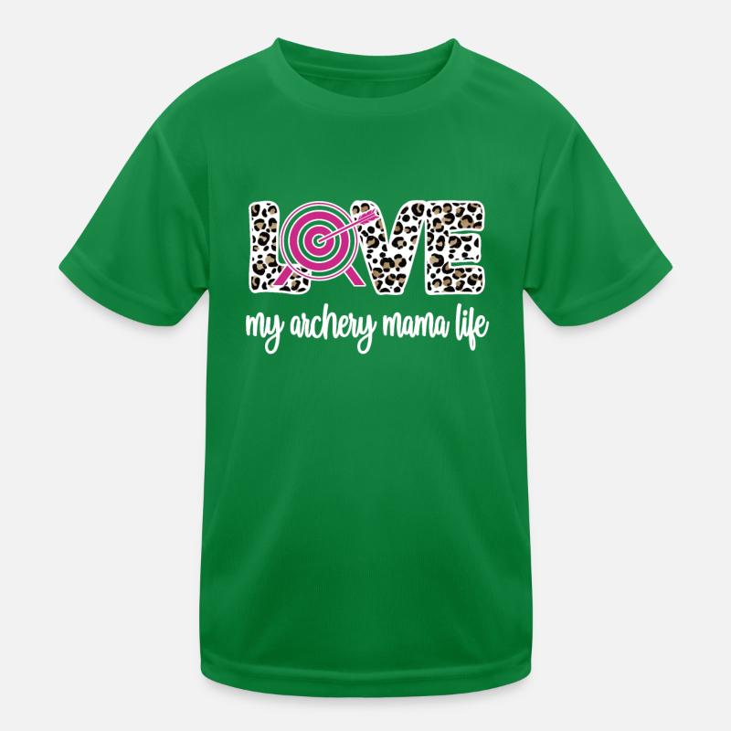 Bogenschießen-Mama Von Bogenschützen Mutter Kinder Funktions-T-Shirt