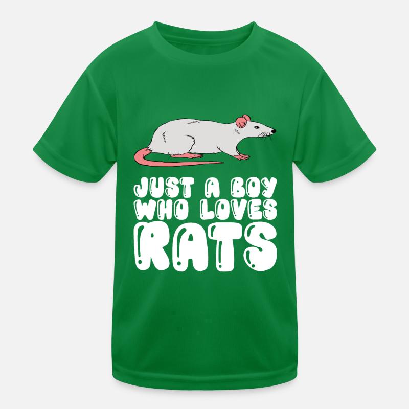 Nur Ein Junge, Der Ratten Liebt Kinder Funktions-T-Shirt