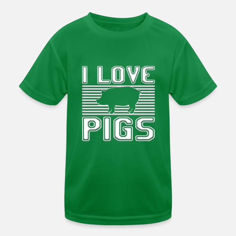 J’adore les cochons T-shirt sport Enfant