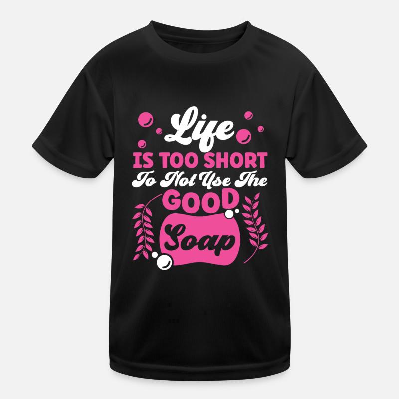 Soap Making Crafting Life Is Too Kinder Funktions-T-Shirt