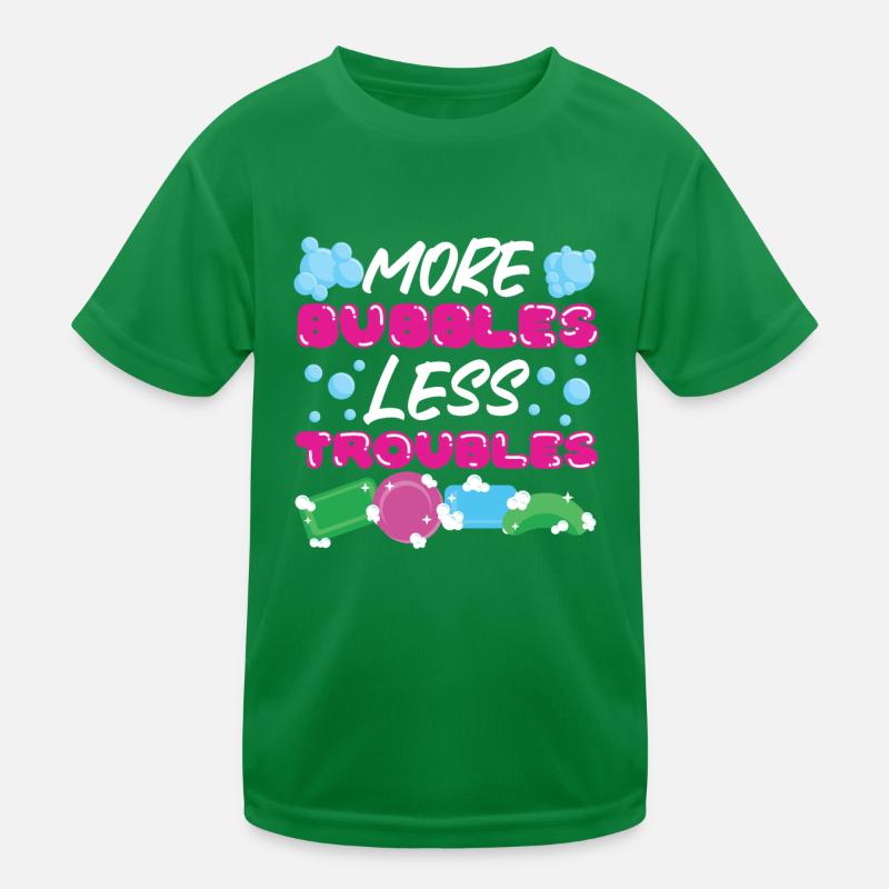 Fabrication de savon Fabriquant plus de bulles T-shirt sport Enfant