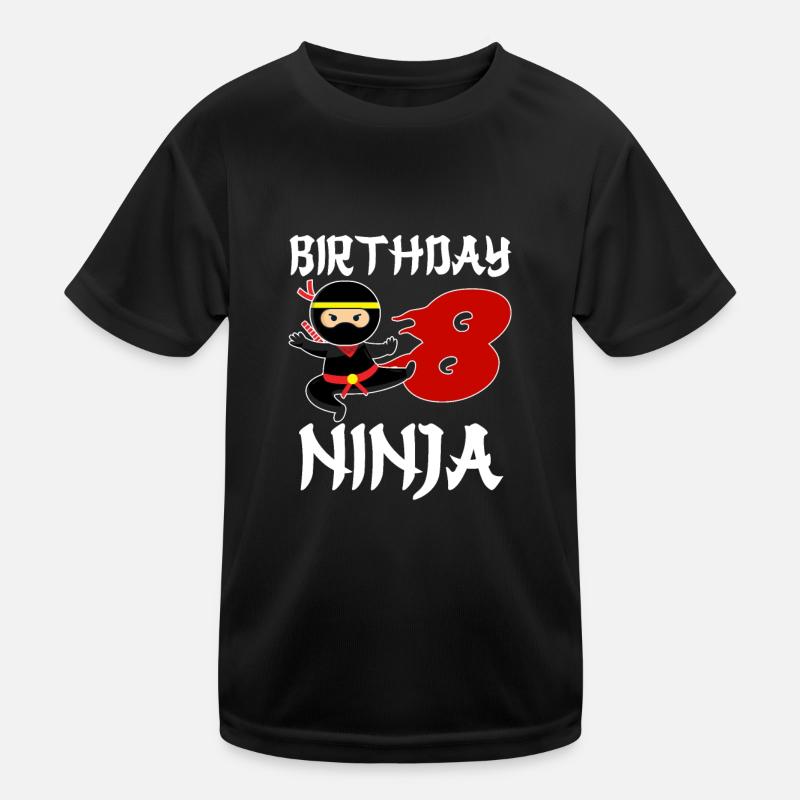 Cadeau Ninja d’anniversaire de huit ans T-shirt sport Enfant
