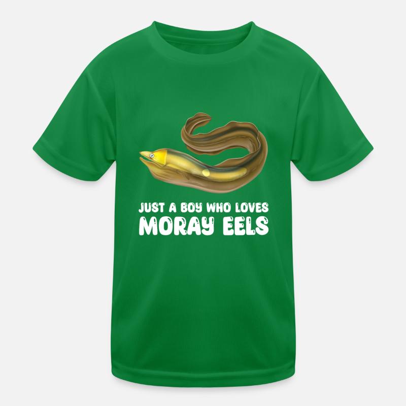Moray Eel For Boys Kids Functional T-Shirt