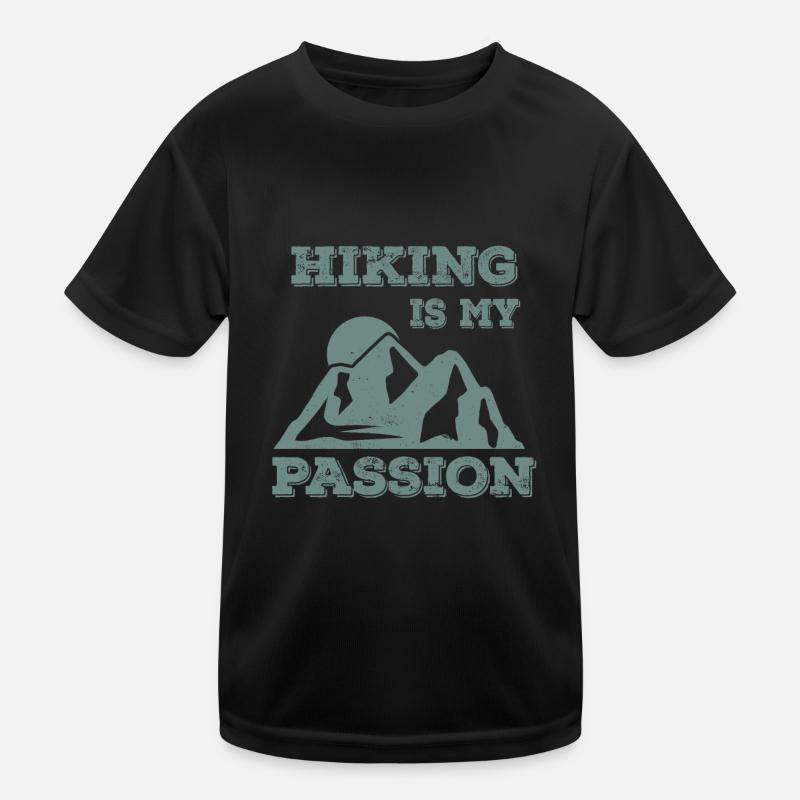 Climbing Climbers Mountains Climbing Wall Kletterdad Kids Functional T-Shirt