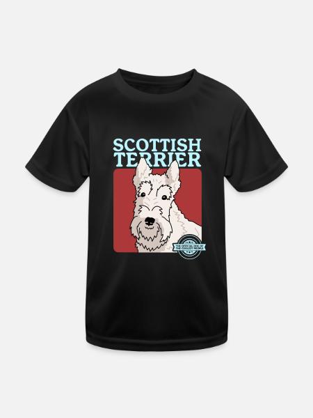 Scottish Terrier Dog Dog Propriétaire Cadeau - T-shirt sport Enfant - noir - Devant