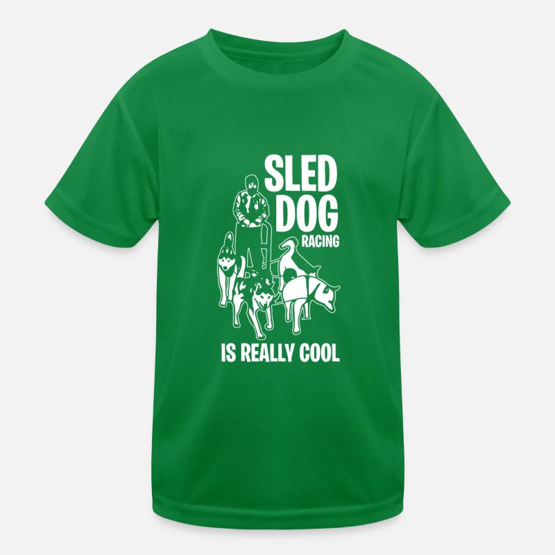 Sled dog racing is really cool Kids Functional T-Shirt