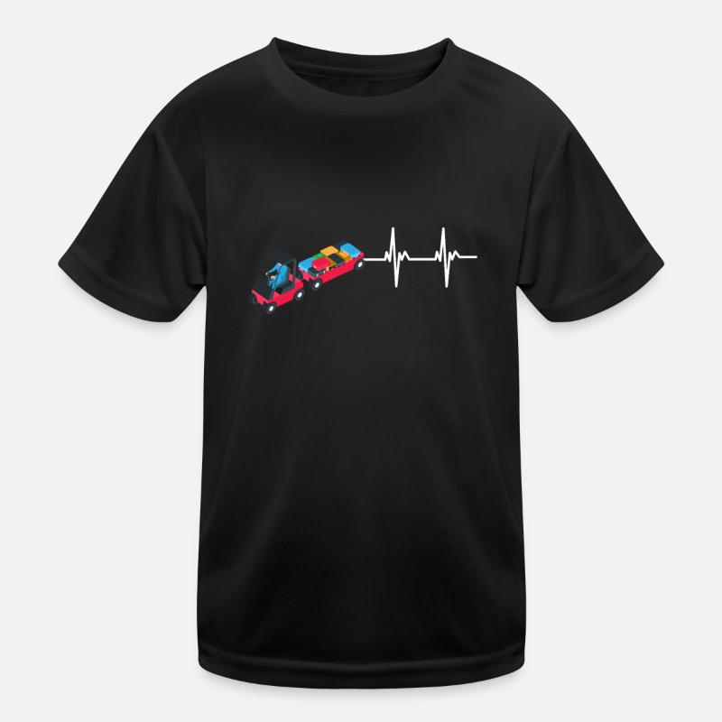 Baggage Handler Airfield Airport Worker Kids Functional T-Shirt