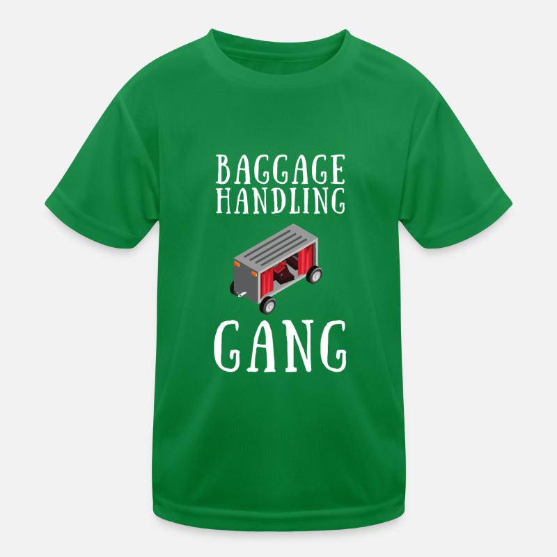 Baggage Handler Airfield Airport Worker Kids Functional T-Shirt