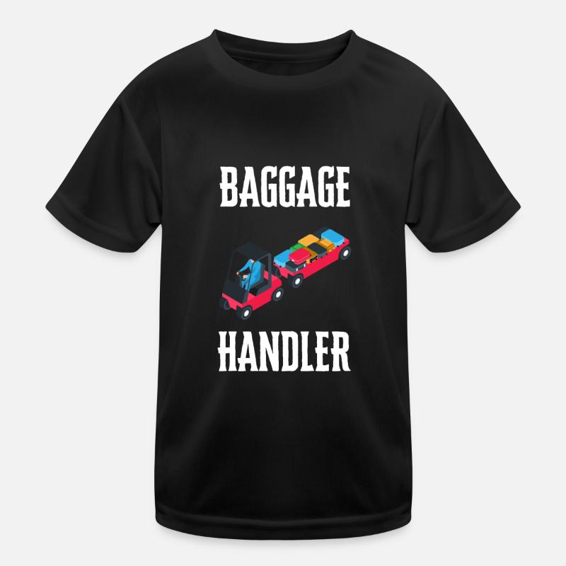 Baggage Handler Airfield Airport Worker Kids Functional T-Shirt