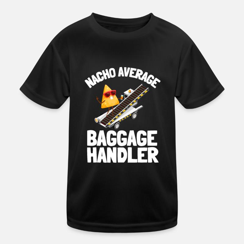 Baggage Handler Airfield Airport Worker Kids Functional T-Shirt