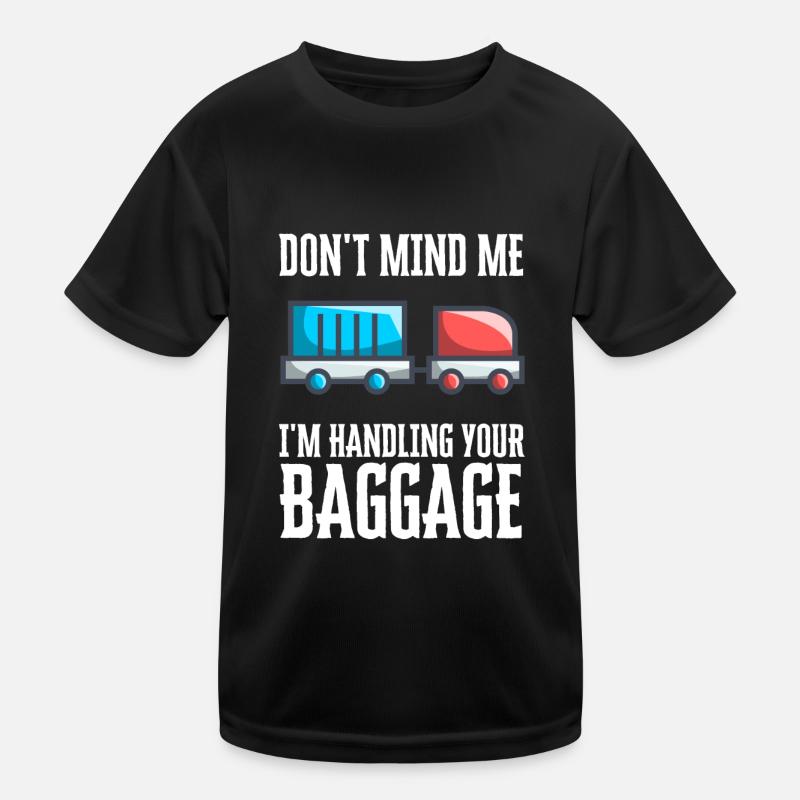 Baggage Handler Airfield Airport Worker Kids Functional T-Shirt